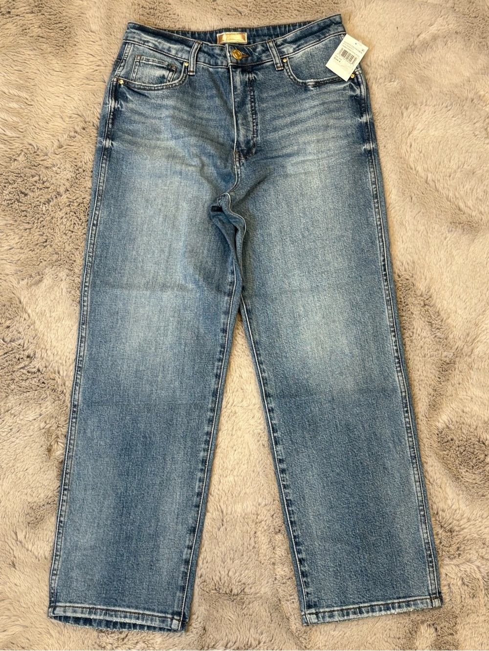 KUT Melissa High Rise Straight Leg Jeans